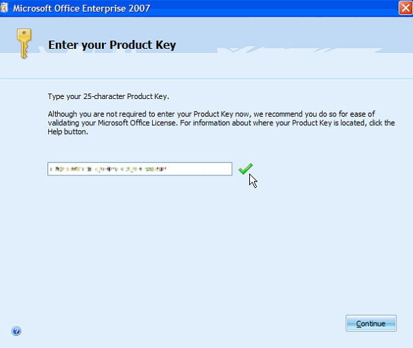 office 2007 key