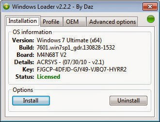 key para windows 7