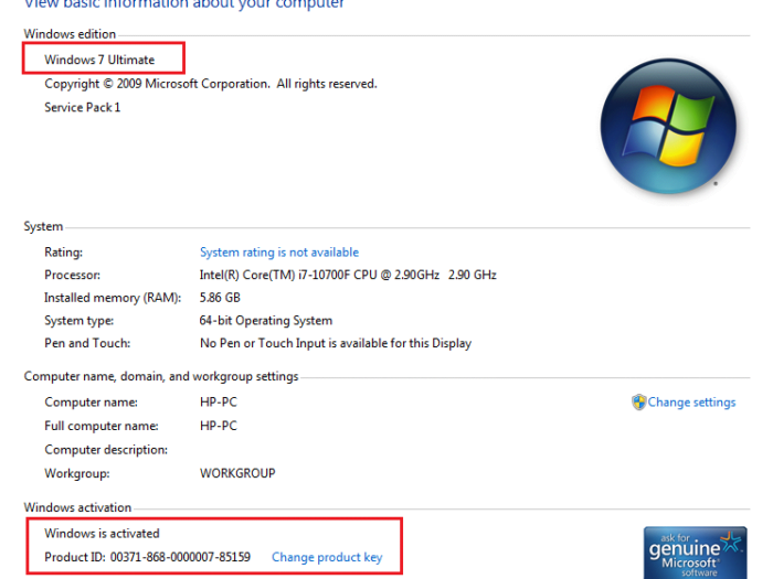 Microsoft Windows 7 Ultimate 32/64 bit MS Activation Key Full Version_PROMO 