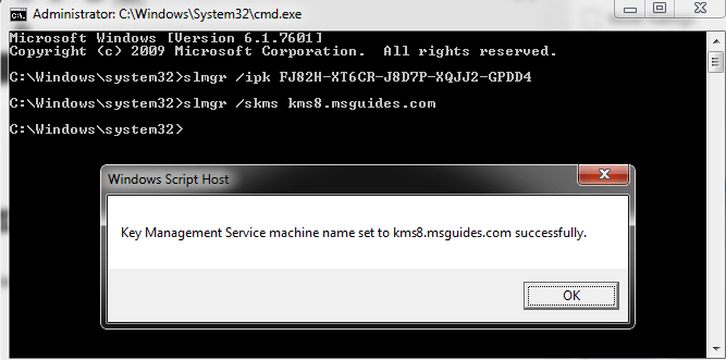 connect to KMS servers