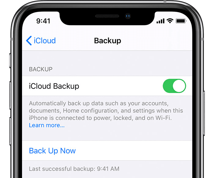 Backup iPhone with iCloud
