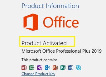 serial do office 2019 professional plus