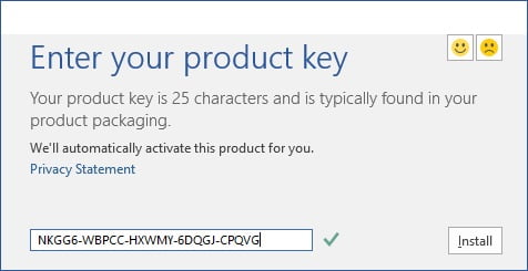 retrieve microsoft office 2016 product key