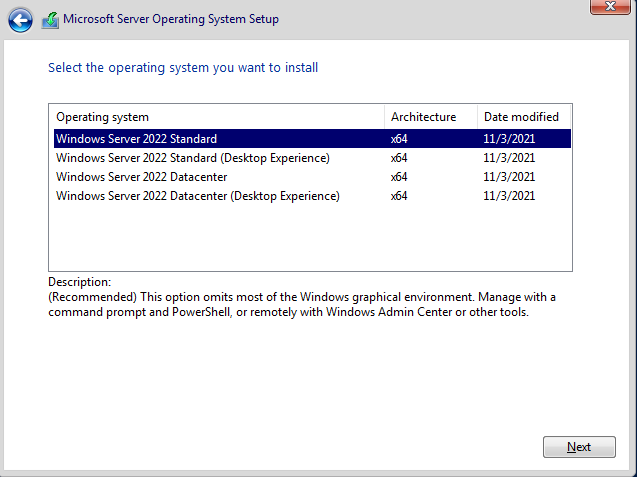 Download Windows Server 2022 Standard iso file