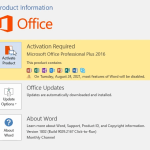 How to Activate Microsoft Office 2016 Professional Plus for free