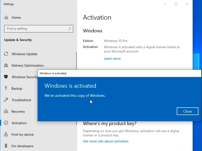 How to Activate Windows 10 for free