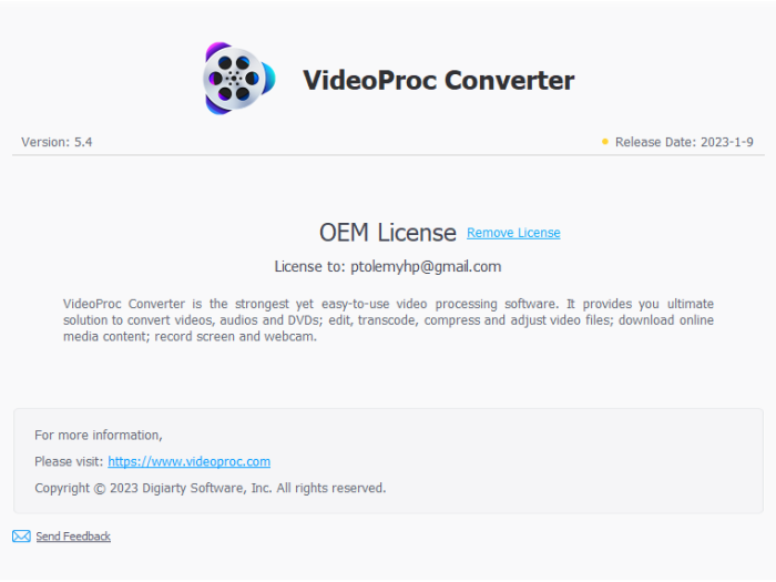 VideoProc Converter License Key
