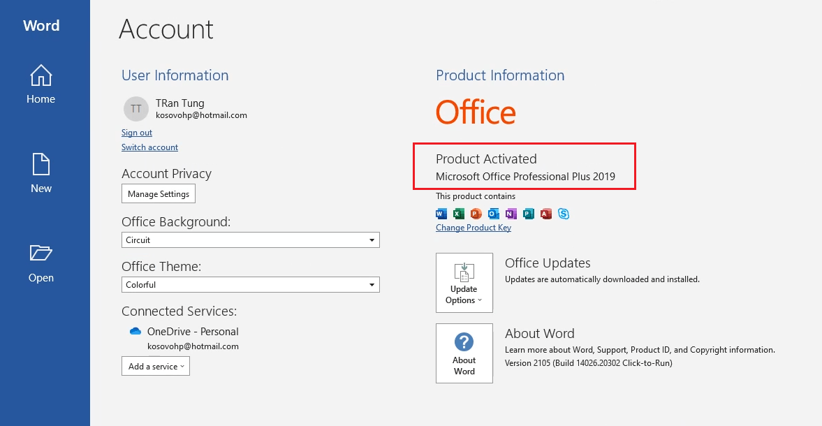 How to activate Office 2019 by CMD (180 days)