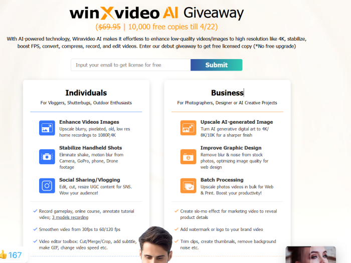 Giveaway: Winxvideo AI License Key Free