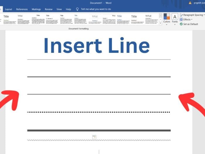 How to Add a Line in Word