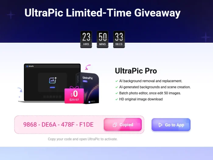 UltraPic Pro Giveaway License Key