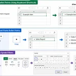 How to Add Bullet Points in Excel How to Add Bullet Points in Excel