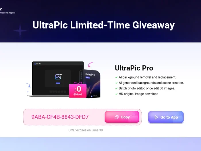 UltraPic Free Giveaway